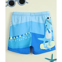 Babyhug Sea Life Printed Swimming Trunk - Blue