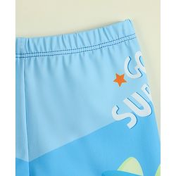 Babyhug Sea Life Printed Swimming Trunk - Blue