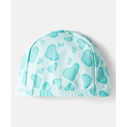 Babyhug Half Raglan Sleeves Legged Swimsuit With Dino Print & Cap - Sea Green