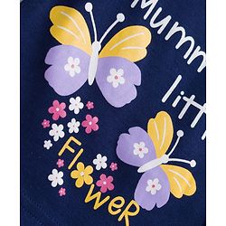 Babyhug 100% Cotton Knit Full Sleeves Front Open Jhablas with Tropical Theme Print Pack of 3 - White Navy Blue & Pink
