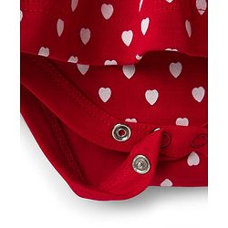 Babyhug Interlock Knit Full Sleeves Onesies With Leggings & Polka Dot Print - White
