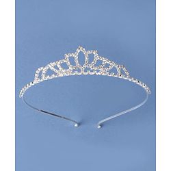 Babyhug Silver Plated Tiara Hairband - Silver