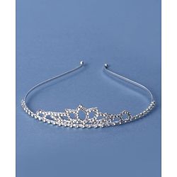 Babyhug Silver Plated Tiara Hairband - Silver