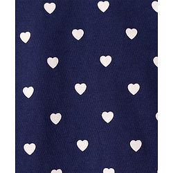 Babyhug 100 % Cotton Knit Full Sleeves T-Shirts with Heart Bow & Polka Dot Print Pack of 5 - Pink White & Navy Blue