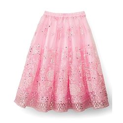 Babyhug Woven Sleeveless Mesh Choli Lehenga Set Dupatta Embroidery & Sequin Detailing - Pink