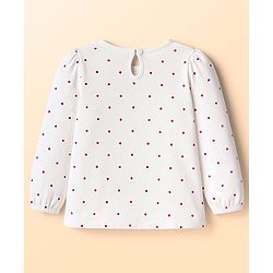 Babyhug Cotton Knit Full Sleeves T-Shirts with Polka Dot & Floral Print Pack of 3 - Pink Purple & White