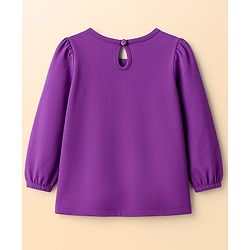 Babyhug Cotton Knit Full Sleeves T-Shirts with Polka Dot & Floral Print Pack of 3 - Pink Purple & White