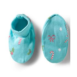 Babyhug 100% Cotton Mittens & Booties With Floral Print - Light Blue