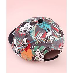 Babyhug Disney Summer Cap with Mickey Mouse Print Multicolor - Diameter 16 cm
