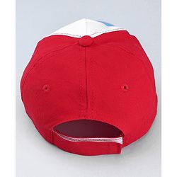 Babyhug Marvel Cotton Woven Summer Cap With Captain America Graphics Multicolor - Diameter 21 cm
