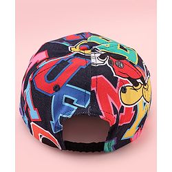 Babyhug Disney Cotton Woven Summer Cap with Mickey Mouse Graphic Blue - Diameter 17 cm