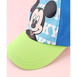 Babyhug Disney Summer Cap with Mickey Mouse Graphic Multicolor - Diameter 16 cm