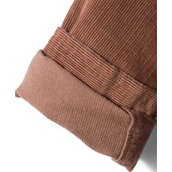 Babyhug  Cotton Woven Full Sleeve Solid Colour Corduroy Shirt with Bear Embroidery - Brown