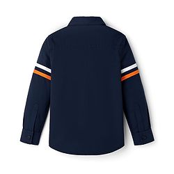 Babyhug Cotton Woven Full Sleeves Solid Colour Shirt - Navy Blue