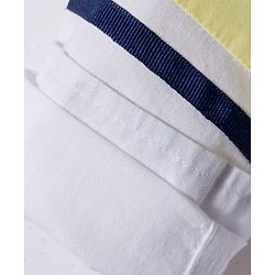 Babyhug Cotton Woven Full Sleeve  Cut & Sew Solid Colour Shirt - Yellow & White