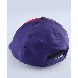 Babyhug Disney Cotton Woven Summer Cap with Mickey Mouse Graphic Multicolor - Diameter 16 cm