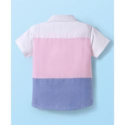 Babyhug Cotton Woven Half Sleeves Solid Cut N Sew Shirt - Multicolor
