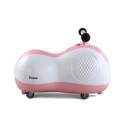 Babyhug Peanut Musical Ride-On for Kids - Pink| Fun Light & Music| Foot-to-Floor Operation| Safe with Round Edges| Sturdy Build|  Comfortable Seat| Indoor & Outdoor Play Toy