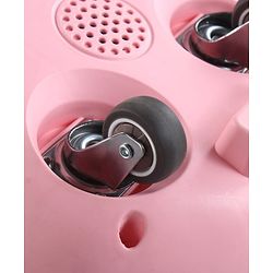 Babyhug Peanut Musical Ride-On for Kids - Pink| Fun Light & Music| Foot-to-Floor Operation| Safe with Round Edges| Sturdy Build|  Comfortable Seat| Indoor & Outdoor Play Toy