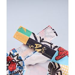 Babyhug Marvel Cotton Woven Summer Cap With Spider-Man Print Multicolor - Diameter 13 cm