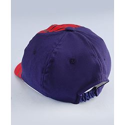 Babyhug Marvel Cotton Woven Summer Cap with Spiderman Graphic Multicolor - Diameter 16 cm