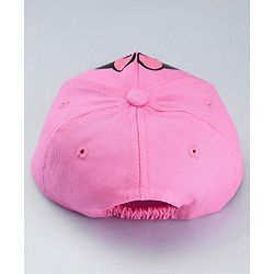 Babyhug Disney Cotton Woven Summer Cap With Minnie Mouse Graphics Pink - Diameter 19 cm