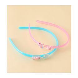 Babyhug Hair Bands with Star Applique Pack of 2 - Blue & Pink