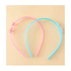 Babyhug Hair Bands with Star Applique Pack of 2 - Blue & Pink