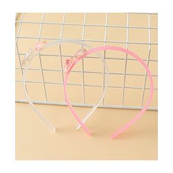 Babyhug Hair Bands with Star & Bunny Applique Pack of 2 - Beige & Pink