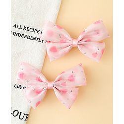 Babyhug Bow & Butterfly Clips Free Size Pack Of 2 -Yellow