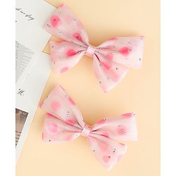 Babyhug Bow & Butterfly Clips Free Size Pack Of 2 -Yellow