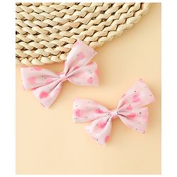 Babyhug Bow & Butterfly Clips Free Size Pack Of 2 -Yellow