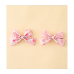 Babyhug Bow & Butterfly Clips Free Size Pack Of 2 -Yellow