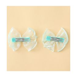 Babyhug Free Size Bow & Butterfly Clips With Butterfly & Floral Design Pack Of 2 - Fuchsia