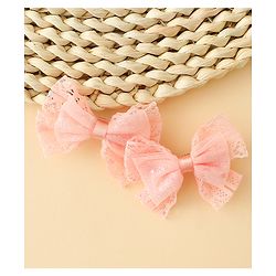 Babyhug Free Size Bow & Butterfly Clips Blue Pack Of 2 - Orange