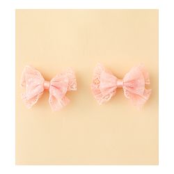 Babyhug Free Size Bow & Butterfly Clips Blue Pack Of 2 - Orange