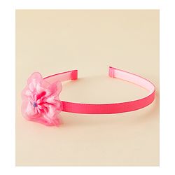 Babyhug Free Size Hair Band With Floral Applique - Pink