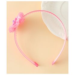 Babyhug Free Size Hair Band With Floral Applique - Pink