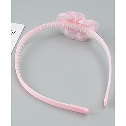 Babyhug Free Size Hair Band With Floral Applique - Pink