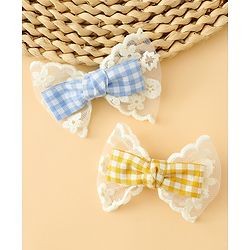 Babyhug Bow & Butterfly Clips Free Size Pack of 2 - Red & Black
