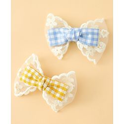 Babyhug Bow & Butterfly Clips Free Size Pack of 2 - Red & Black