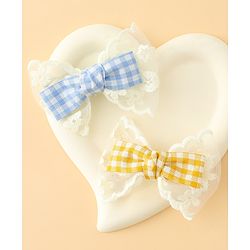 Babyhug Bow & Butterfly Clips Free Size Pack of 2 - Red & Black