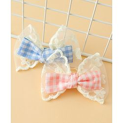 Babyhug Bow & Butterfly Clips Free Size Pack of 2 - Red & Black