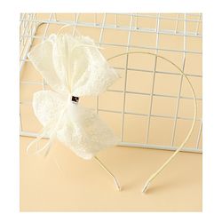 Babyhug Hair Band With Bow Applique - Beige