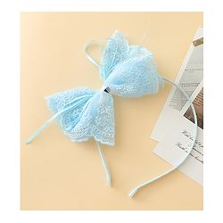 Babyhug Hair Band With Bow Applique - Beige