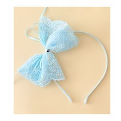 Babyhug Hair Band With Bow Applique - Beige