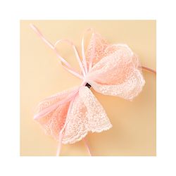 Babyhug Hair Band With Bow Applique - Beige