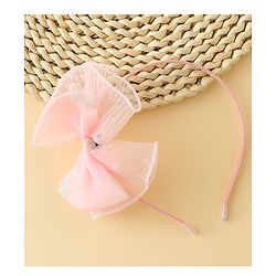 Babyhug Hair Band With Bow Applique - Purple