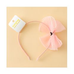 Babyhug Hair Band With Bow Applique - Purple