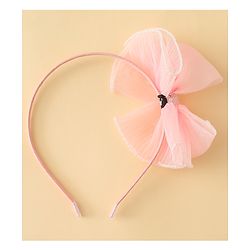 Babyhug Hair Band With Bow Applique - Purple
